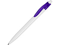 Ручка шариковая, ручка шариковая Какаду, белый/фиолетовый