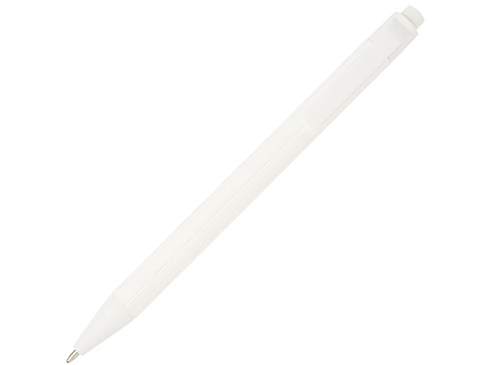 Одноцветная шариковая ручка Chartik из переработанной бумаги с матовой отделкой, белый - фото 1 - id-p111820187