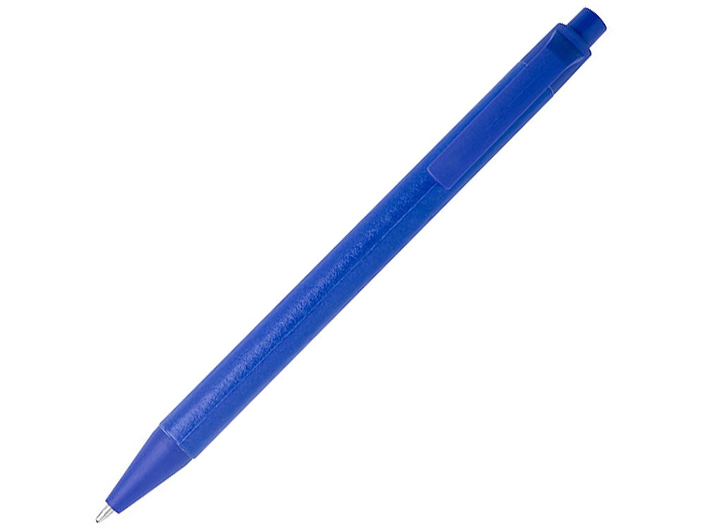 Одноцветная шариковая ручка Chartik из переработанной бумаги с матовой отделкой, синий - фото 1 - id-p111820189