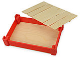 Подарочная деревянная коробка, красный, фото 3