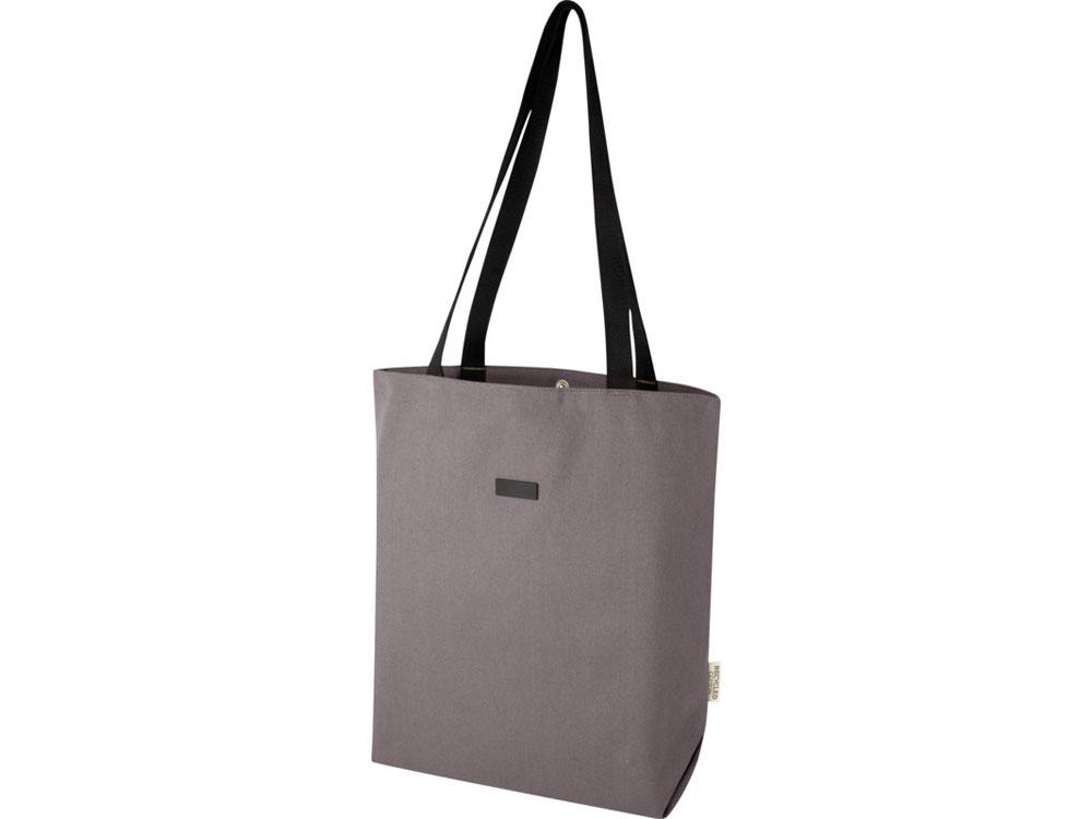 Универсальная эко-сумка Joey из холста, объемом 14 л, серый - фото 1 - id-p111820212