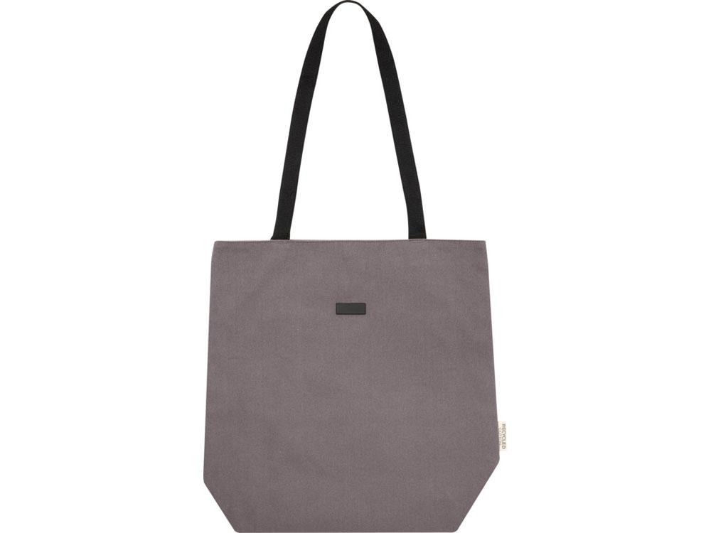 Универсальная эко-сумка Joey из холста, объемом 14 л, серый - фото 2 - id-p111820212