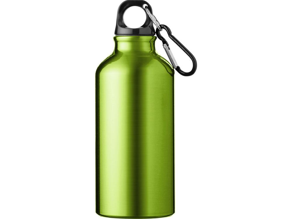 Бутылка для воды с карабином Oregon, объемом 400 мл, зеленое яблоко - фото 2 - id-p111820217