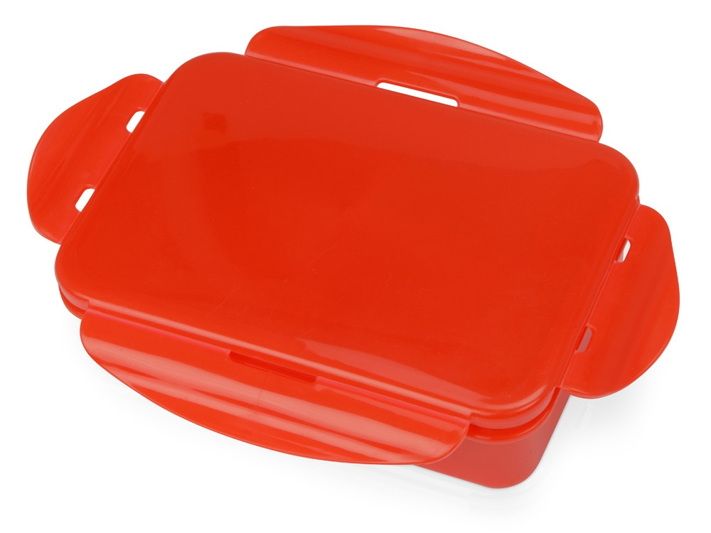 Герметичный ланч-бокс Foody с двумя секциями, 650мл, красный - фото 2 - id-p111793238