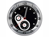 Часы настенные Астория, серебристый/черный, фото 2