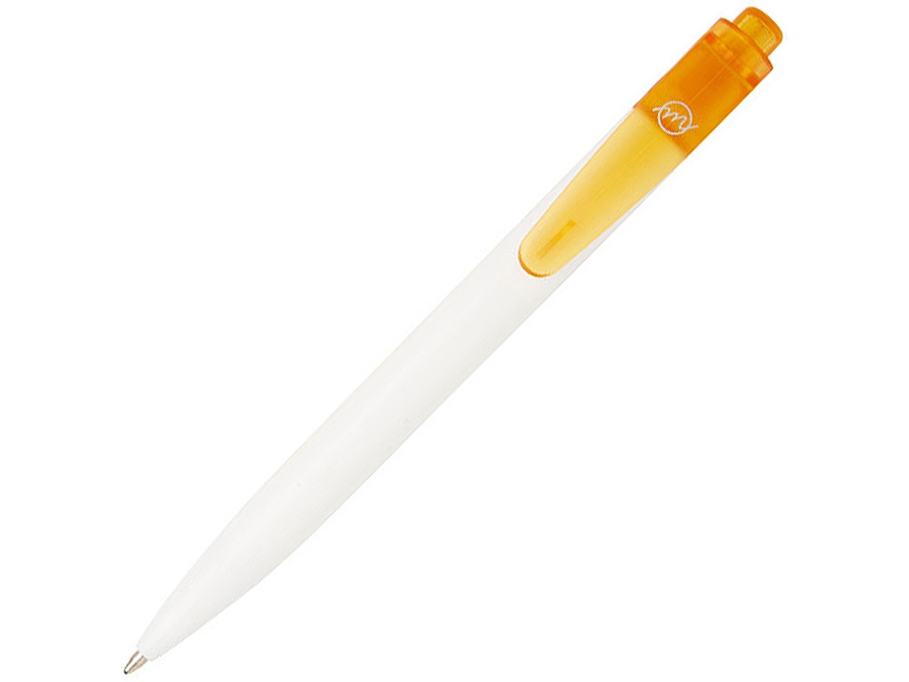 Шариковая ручка Thalaasa из океанического пластика, оранжевый прозрачный/белый - фото 1 - id-p111820259