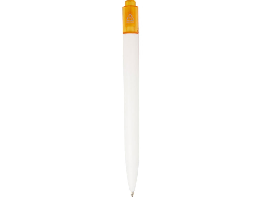 Шариковая ручка Thalaasa из океанического пластика, оранжевый прозрачный/белый - фото 2 - id-p111820259