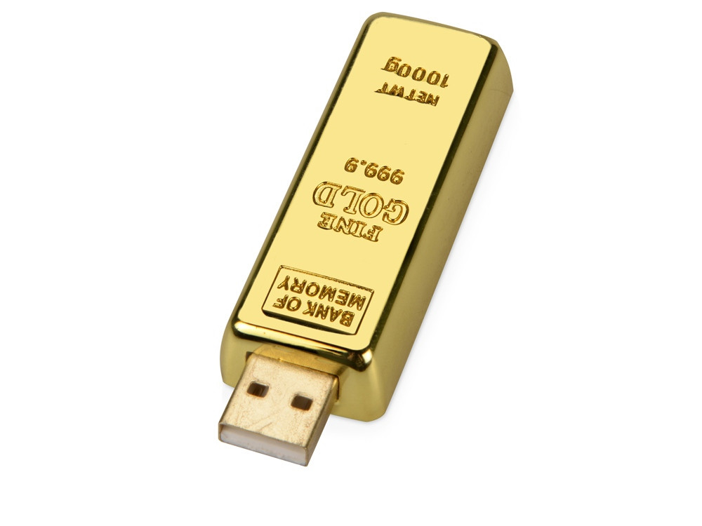 Флеш-карта Слиток золота USB 2.0 на 4 Gb - фото 2 - id-p111782262