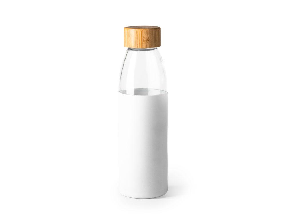 Бутылка стеклянная NAGAMI в силиконовом чехле, 540 мл, прозрачный/белый - фото 2 - id-p111821269