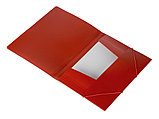 Папка формата А4 на резинке, красный, фото 4