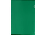 Папка-уголок прозрачный формата А4  0,18 мм, зеленый глянцевый, фото 3