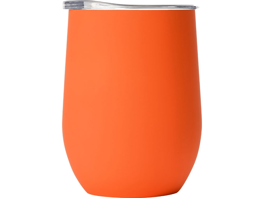 Термокружка Sense Gum, soft-touch, непротекаемая крышка, 370мл, оранжевый - фото 3 - id-p111812286