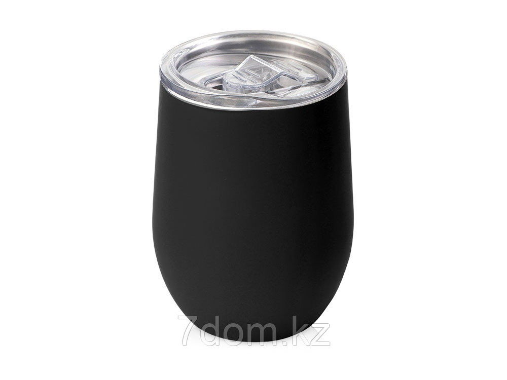 Термокружка Sense Gum, soft-touch, непротекаемая крышка, 370мл, черный, фото 1