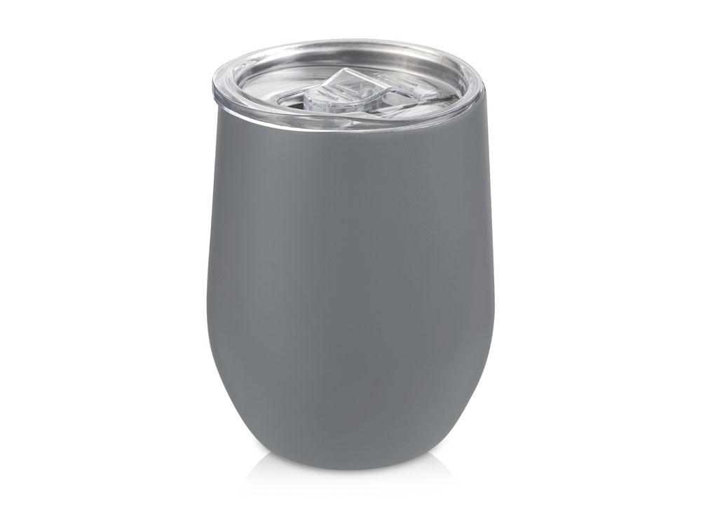 Термокружка Sense Gum, soft-touch, непротекаемая крышка, 370мл, серый Cool grey 7C - фото 1 - id-p111812291