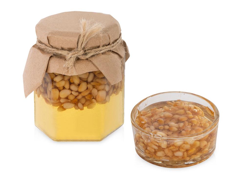 Сувенирный набор Мед с кедровыми орешками 250 гр - фото 4 - id-p111812299