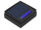 Подарочный набор To go с блокнотом и зарядным устройством, синий, фото 2