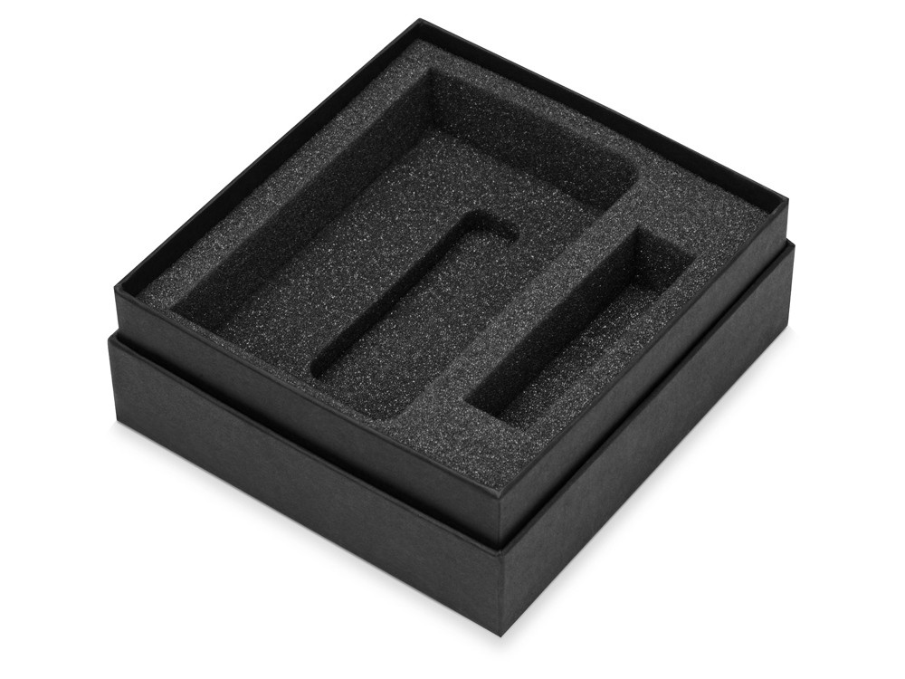 Подарочный набор To go с блокнотом и зарядным устройством, черный - фото 4 - id-p111790308
