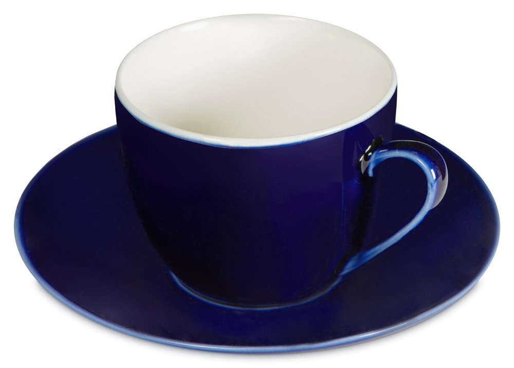 Чайная пара базовой формы Lotos, 250мл, темно-синий - фото 1 - id-p111807306