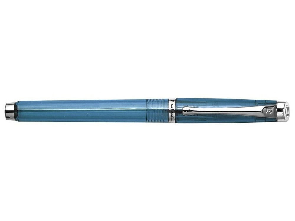 Ручка перьевая Pierre Cardin I-SHARE. Цвет - синий прозрачный.Упаковка Е-2. - фото 2 - id-p111797313