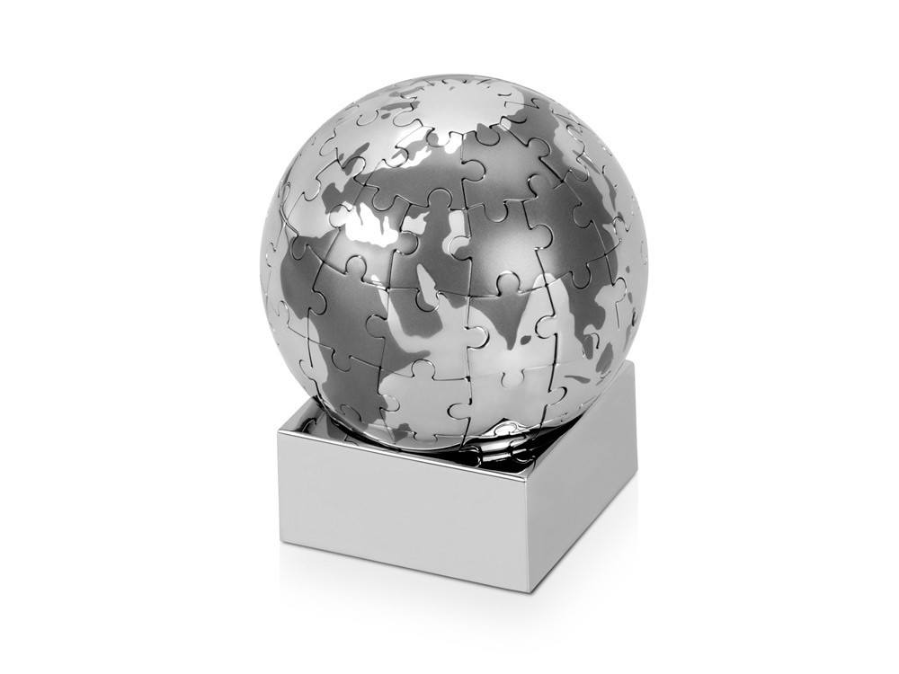 Головоломка Земной шар, серебристый/серый - фото 1 - id-p111780330