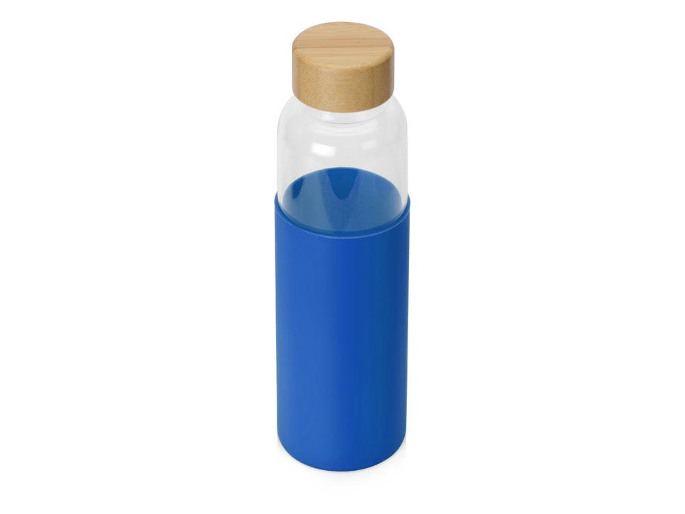 Бутылка для воды стеклянная Refine, в чехле, 550 мл, темно-синий - фото 1 - id-p111795335
