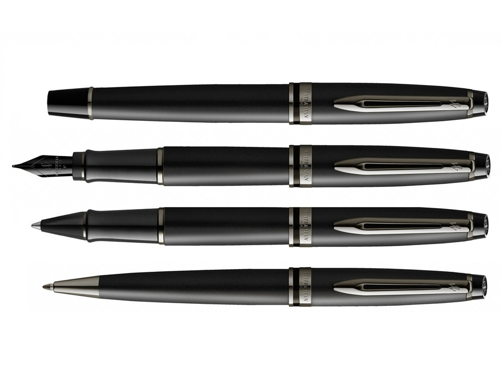 Перьевая ручка Waterman Expert Black F BLK в подарочной упаковке - фото 8 - id-p111814320