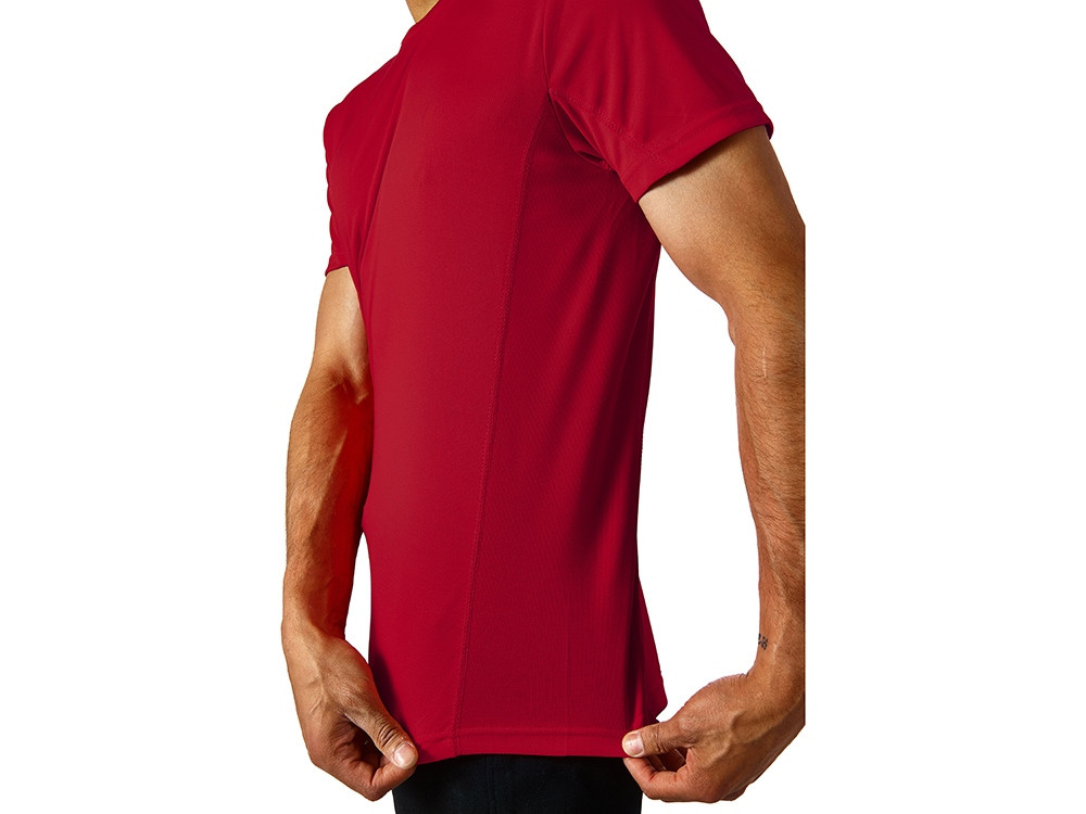 Мужская спортивная футболка Turin из комбинируемых материалов, красный - фото 3 - id-p111800331