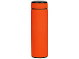 Термос Confident с покрытием soft-touch 420мл, оранжевый, фото 3