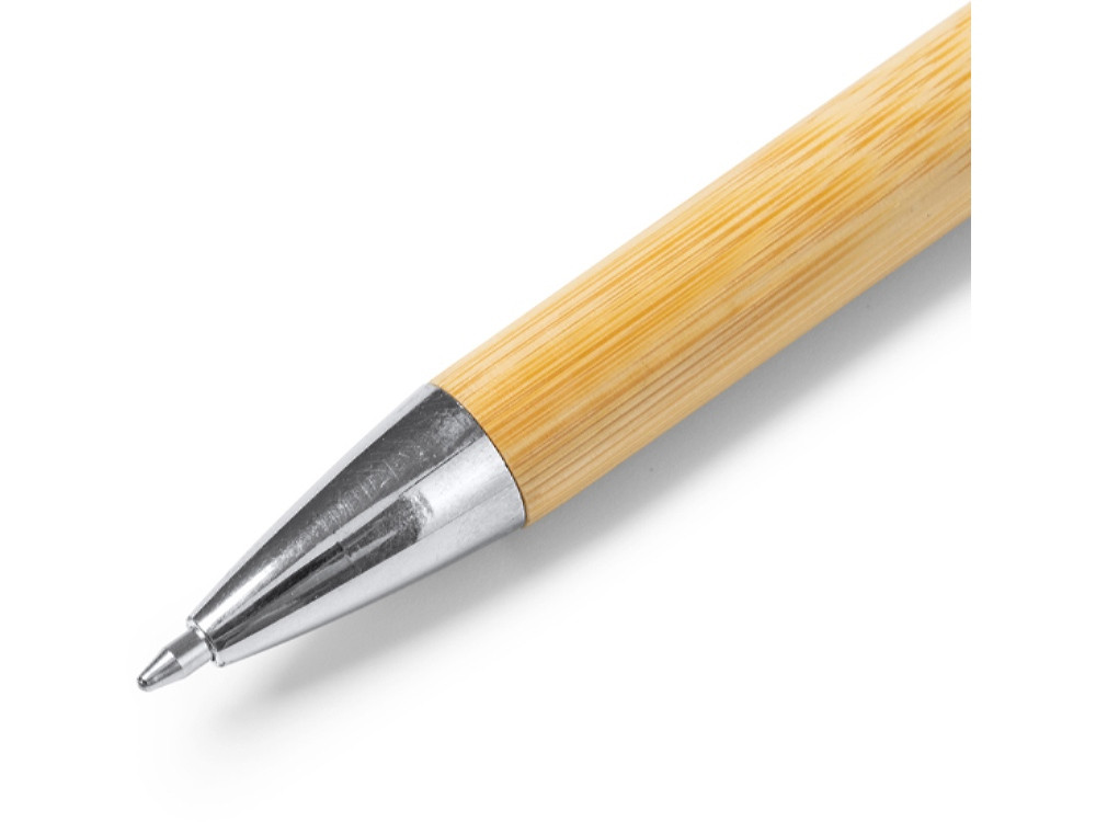 Ручка шариковая TUCUMA с корпусом из бамбука, бежевый/серебристый - фото 2 - id-p111820337