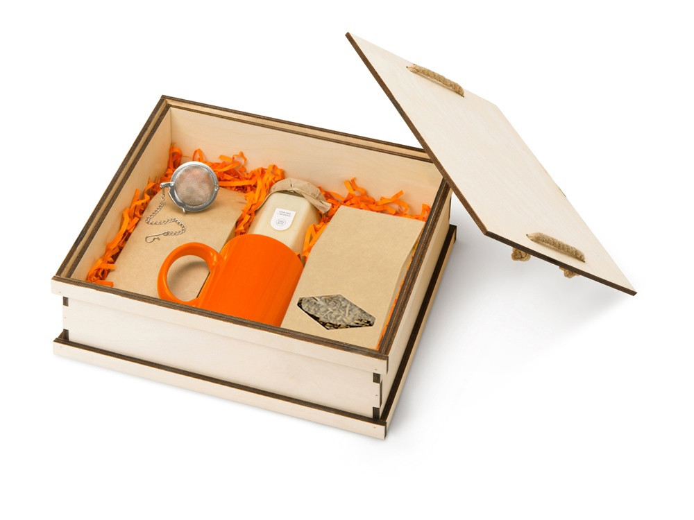 Подарочный набор Tea Duo Deluxe, оранжевый - фото 2 - id-p111790353