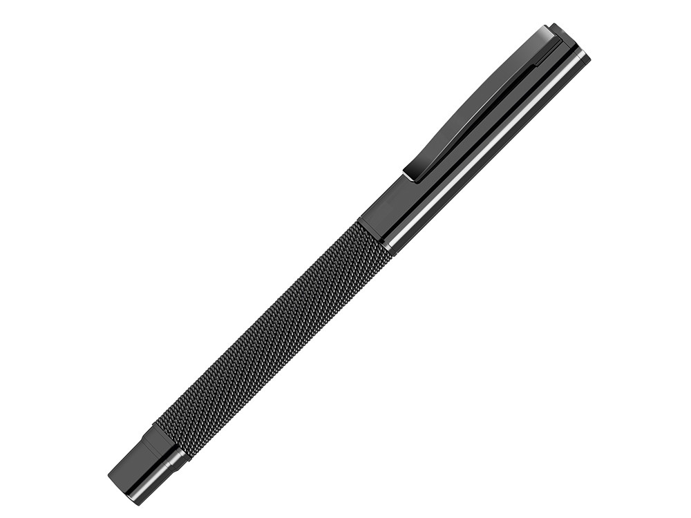 Ручка металлическая роллер из сетки MESH R, темно-серый/черный - фото 1 - id-p111798364