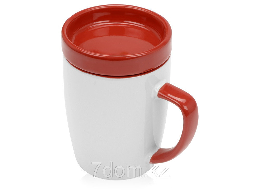 Кружка с универсальной подставкой Мак-Кинни , белый/красный, фото 1