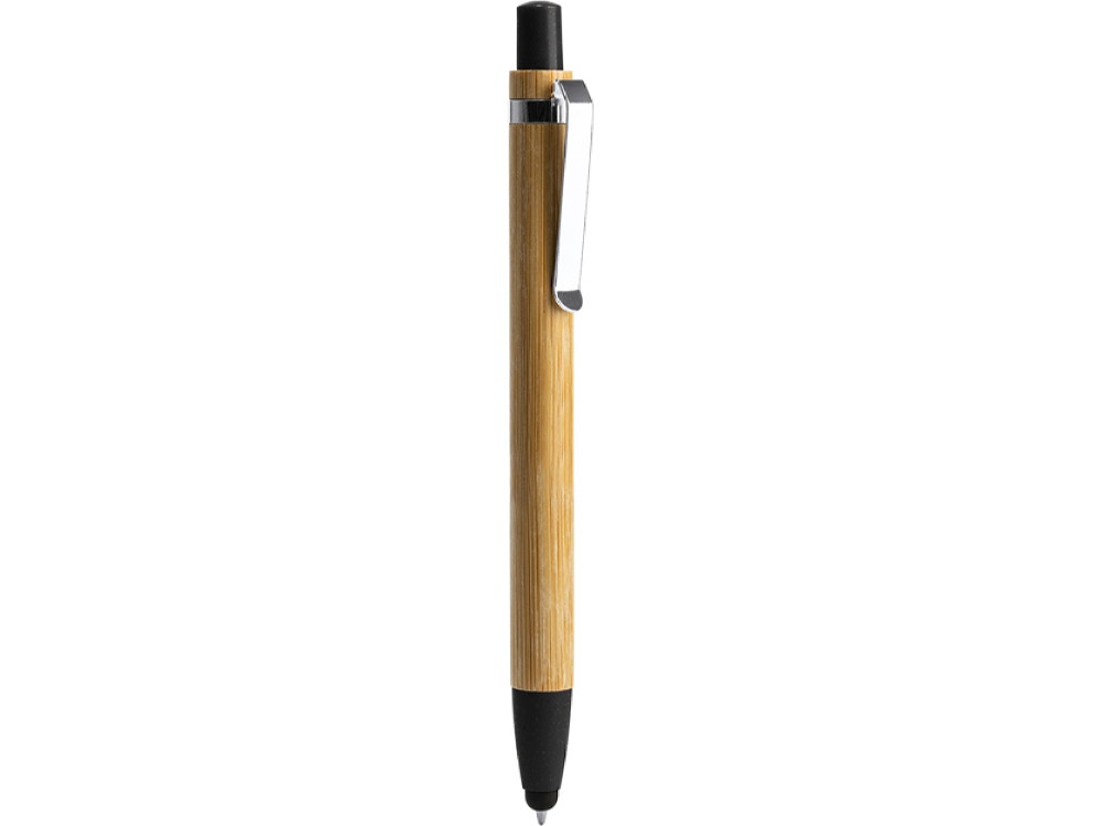 Ручка-стилус шариковая NAGOYA с бамбуковым корпусом, натуральный/черный - фото 2 - id-p111820354