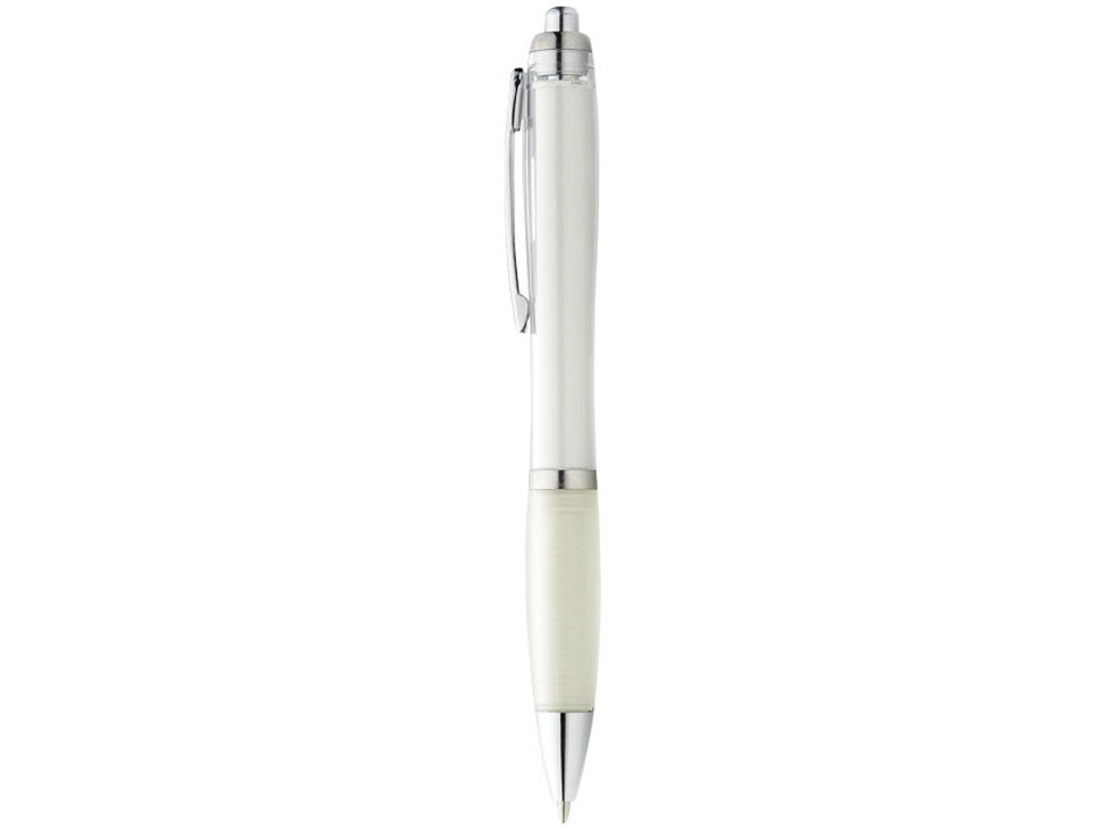 Ручка пластиковая шариковая Nash, белый, синие чернила - фото 2 - id-p111788377