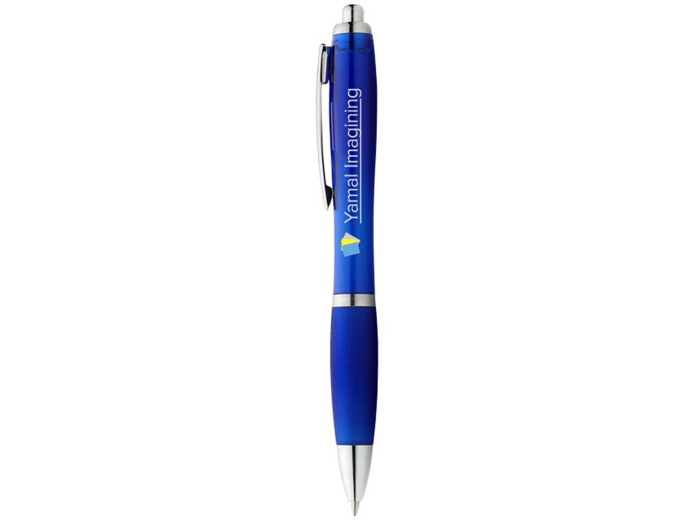 Ручка пластиковая шариковая Nash, ярко-синий, синие чернила - фото 4 - id-p111788378