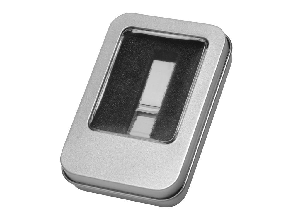Коробка для флеш-карт с мини чипом Этан, серебристый - фото 3 - id-p111799379