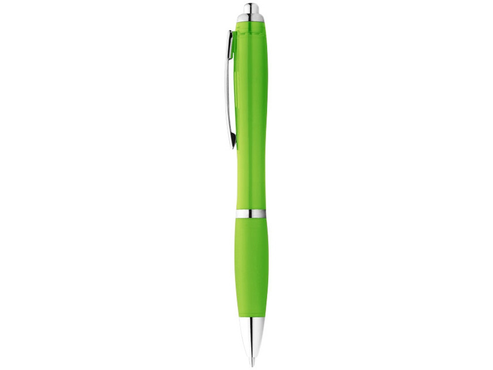 Ручка пластиковая шариковая Nash, лайм, синие чернила - фото 2 - id-p111788384
