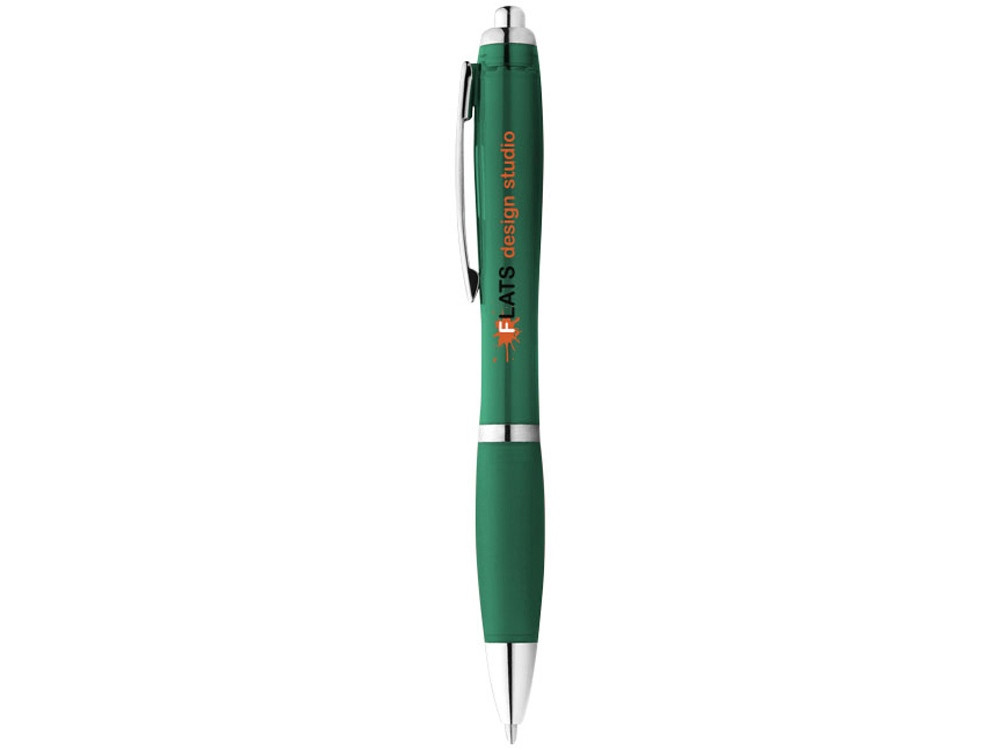 Ручка пластиковая шариковая Nash, зеленый, синие чернила - фото 4 - id-p111788385