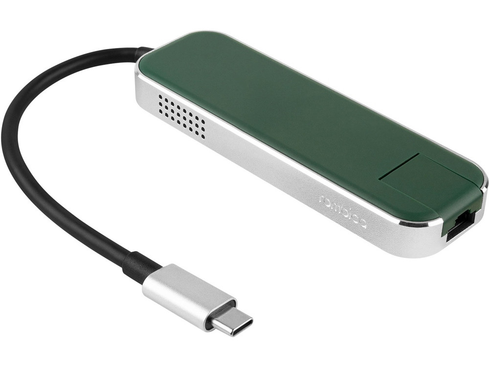 Хаб USB Rombica Type-C Chronos Green - фото 3 - id-p111798398
