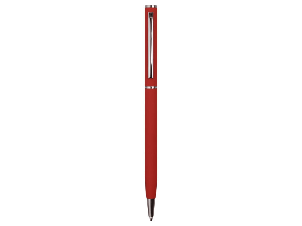 Ручка металлическая шариковая Атриум с покрытием софт-тач, красный - фото 2 - id-p111793398