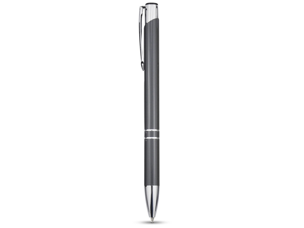 Алюминиевая шариковая кнопочная ручка Moneta, синие чернила, серый - фото 2 - id-p111788421