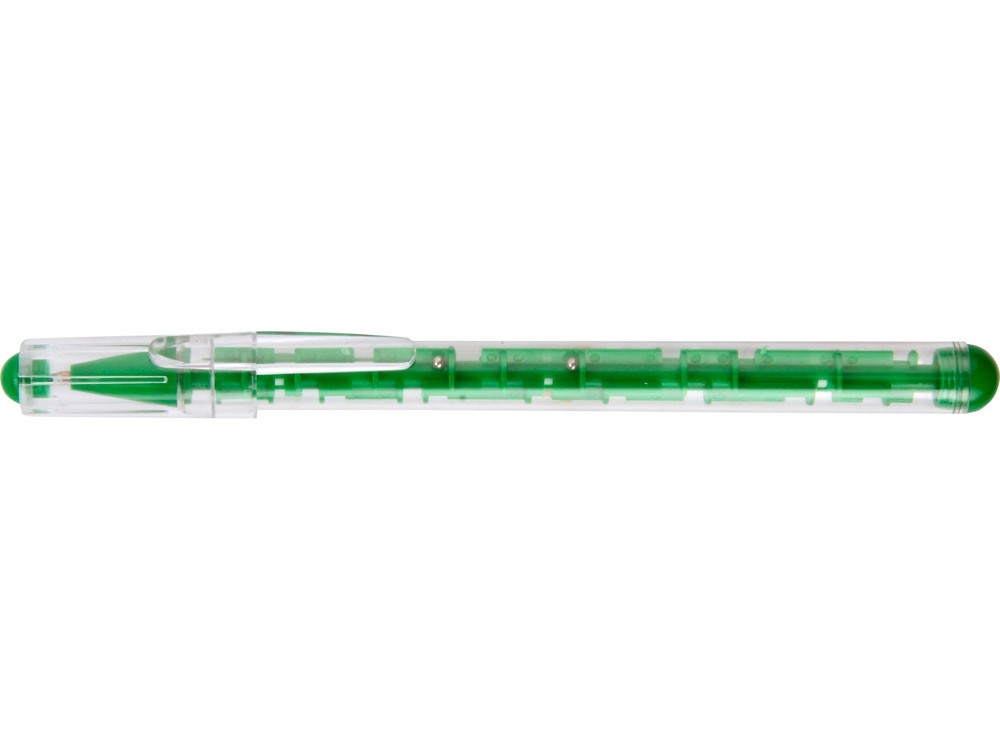 Ручка шариковая Лабиринт с головоломкой зеленая - фото 3 - id-p111780428