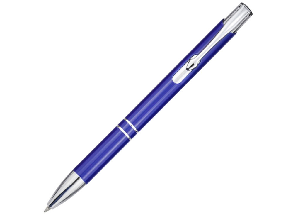 Алюминиевая шариковая кнопочная ручка Moneta, черные чернила, синий - фото 1 - id-p111788432