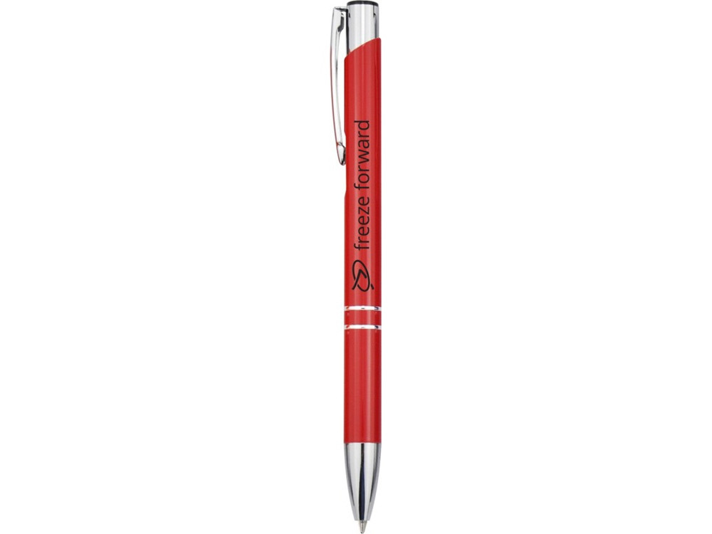 Алюминиевая шариковая кнопочная ручка Moneta, черные чернила, красный - фото 3 - id-p111788433