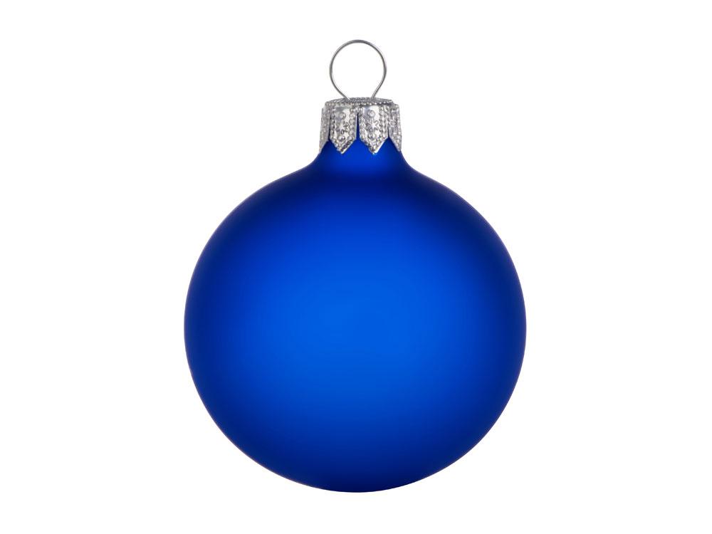 Стеклянный шар синий матовый, заготовка шара 6 см, цвет 62 - фото 1 - id-p111812424