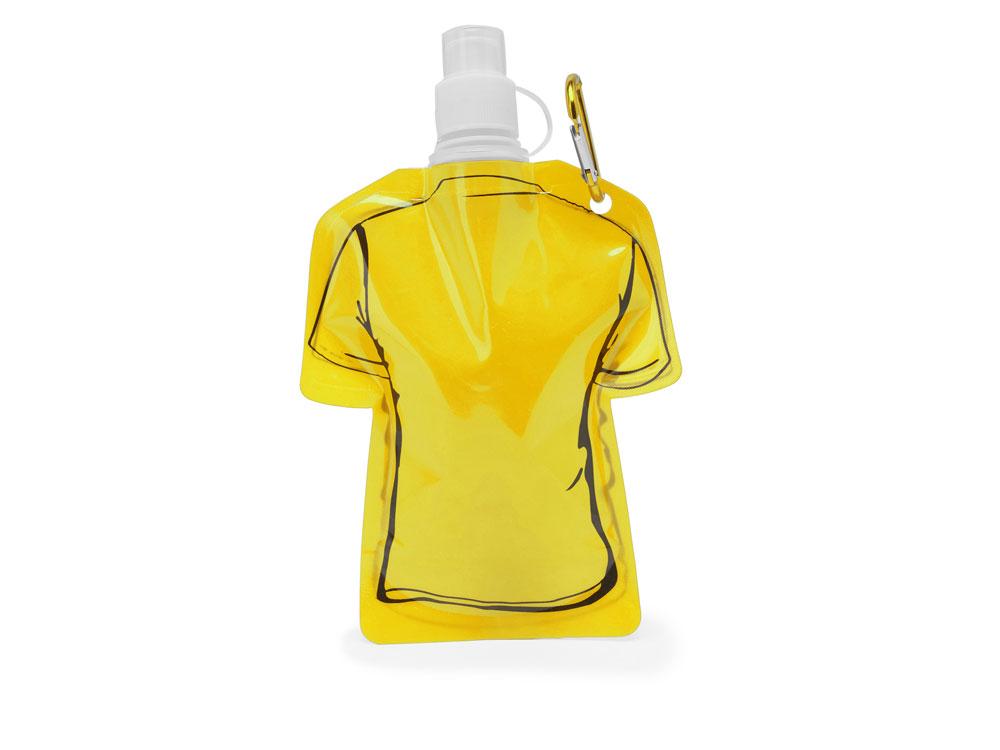 Гибкая емкость для питья MANDY в форме футболки, 470 мл, желтый - фото 3 - id-p111821439