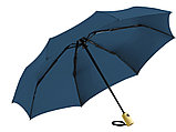 Зонт складной 5429 ÖkoBrella из бамбука, полуавтомат, черный, фото 3
