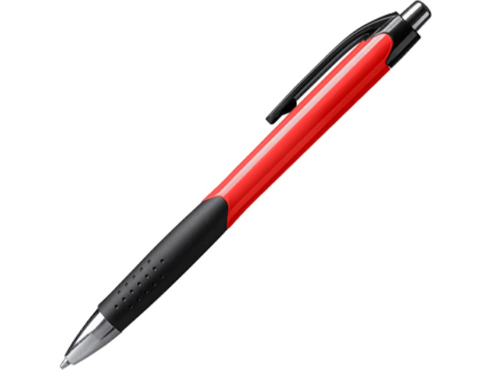 Ручка пластиковая шариковая DANTE, черный/красный - фото 1 - id-p111820428