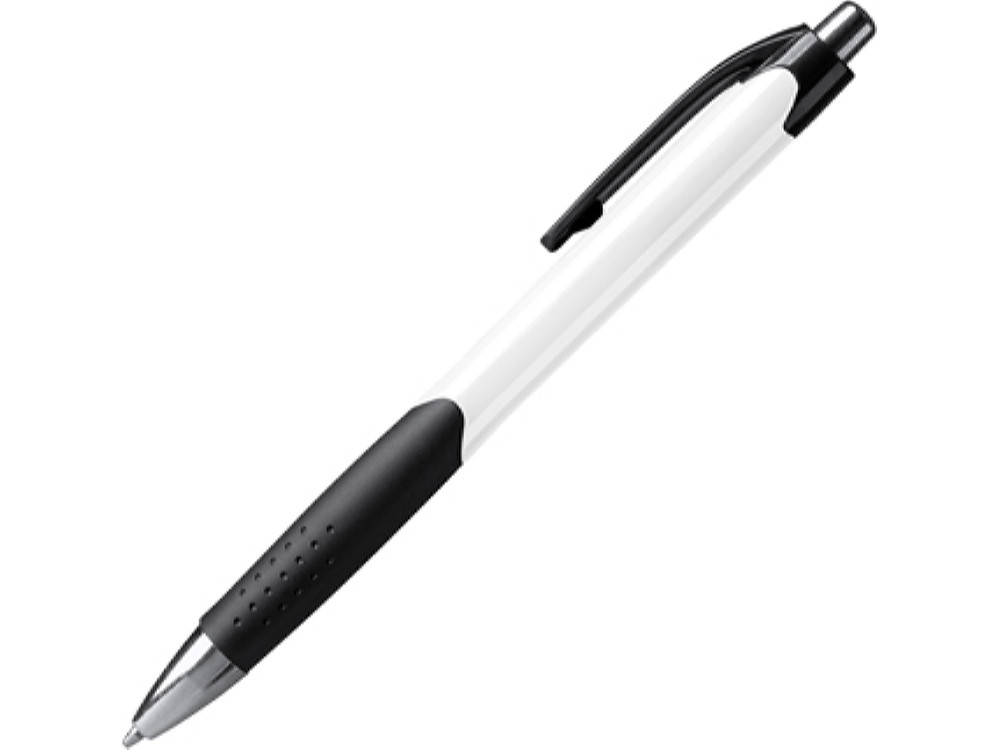 Ручка пластиковая шариковая DANTE, черный/белый - фото 1 - id-p111820431