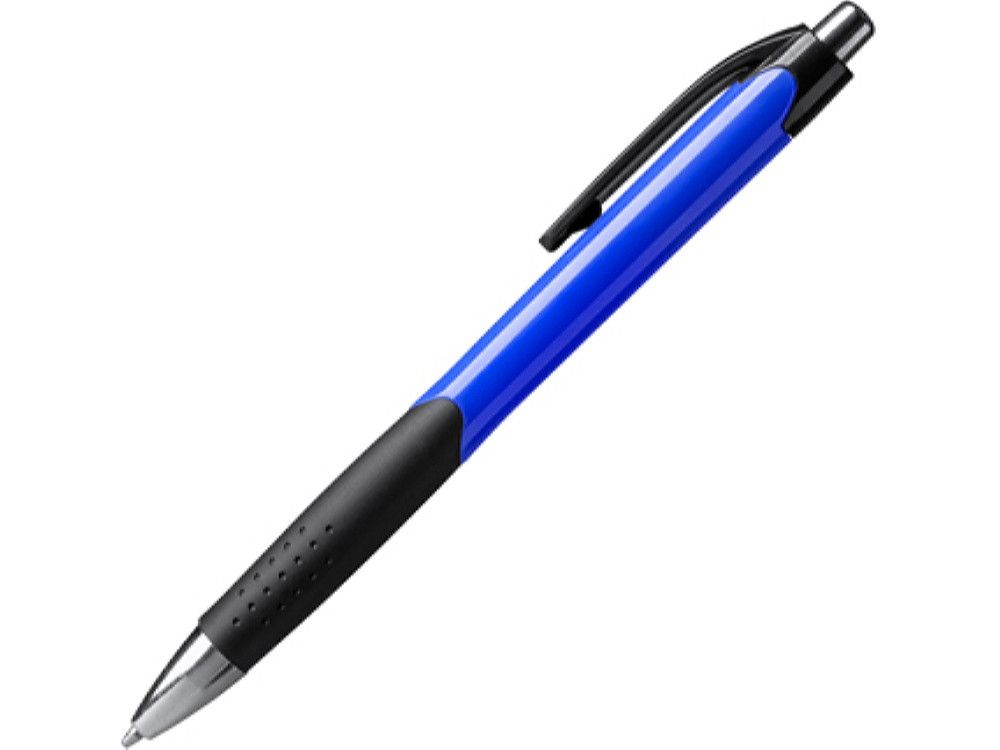 Ручка пластиковая шариковая DANTE, черный/королевский синий - фото 1 - id-p111820433